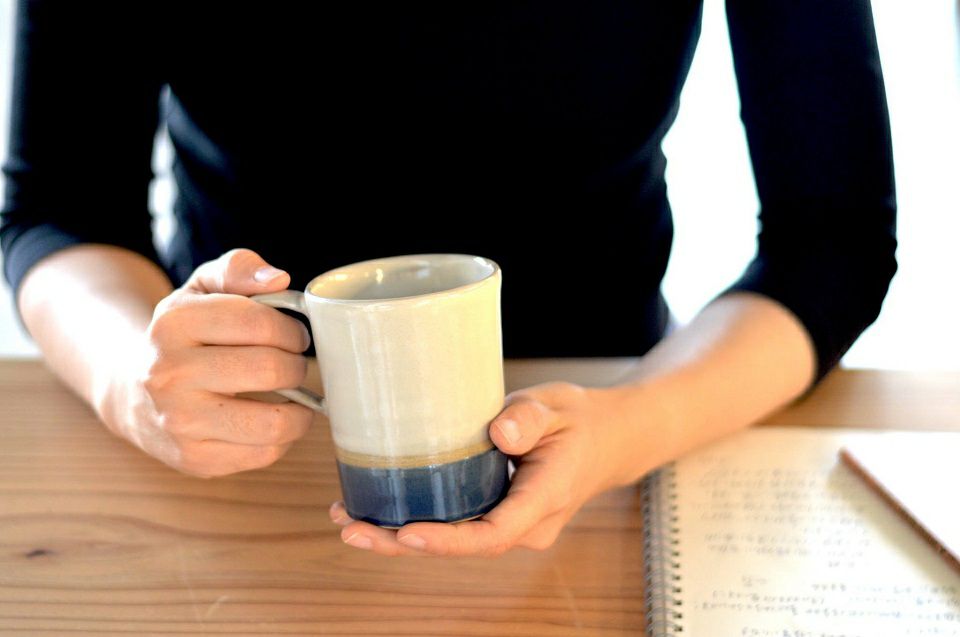 KIBIJIRO MUG BLUE/陶器/やちむん/マグカップ | ゆいまーる沖縄 ＜Online＞