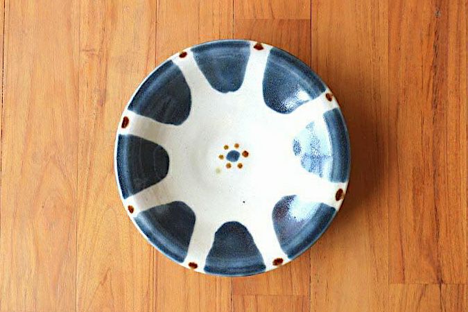 五寸皿 コバルトチチチャン/ノモ陶器製作所 | ゆいまーる沖縄 ＜Online＞