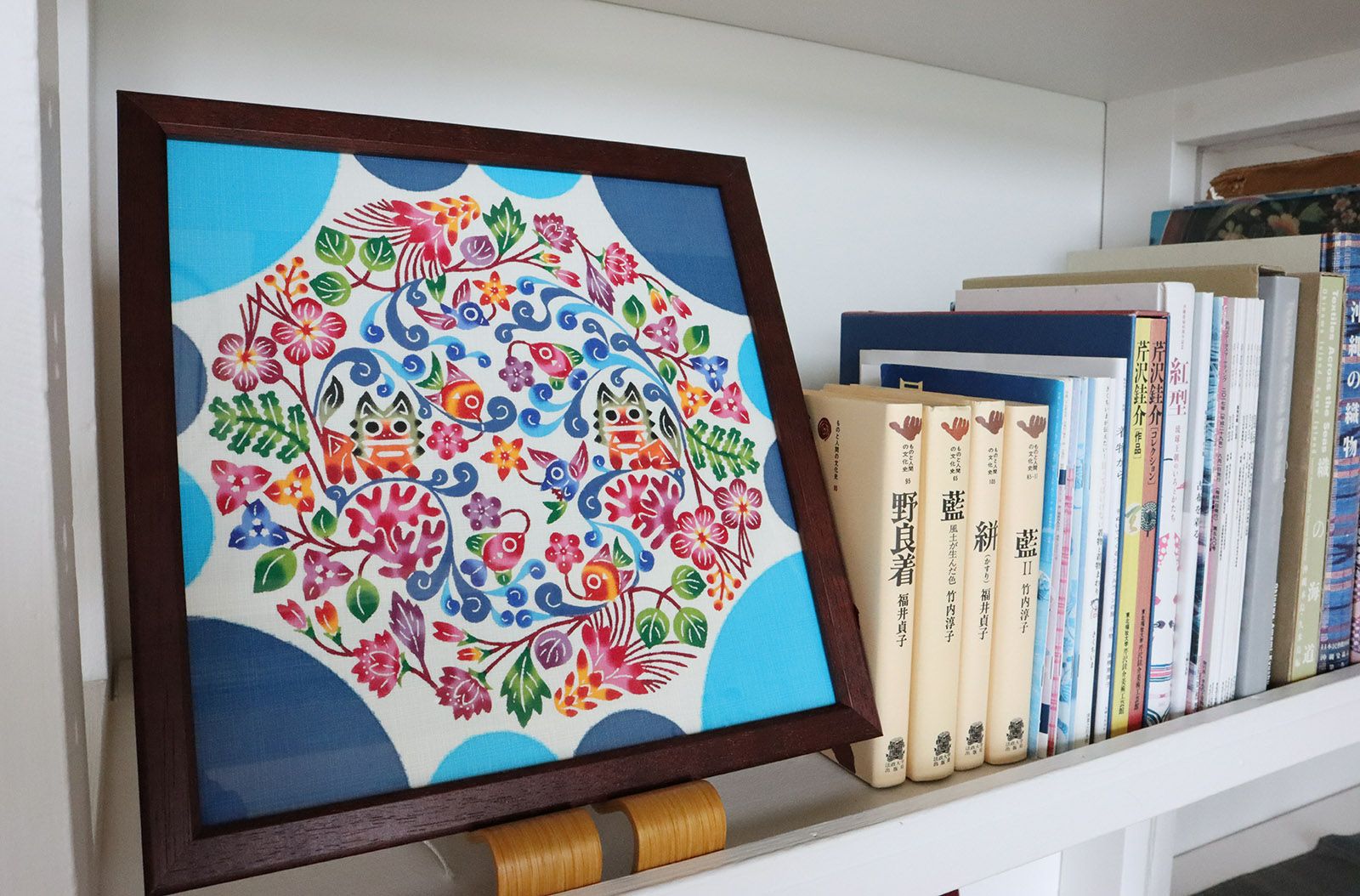紅型額装 30cm×30cm 中西敏也 | ゆいまーる沖縄 ＜Online＞