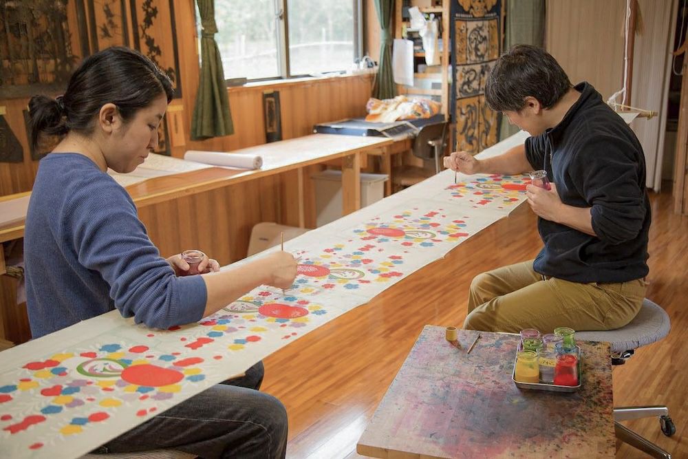 ひな祭りタペストリー 紅型工房ひがしや | ゆいまーる沖縄 ＜Online＞