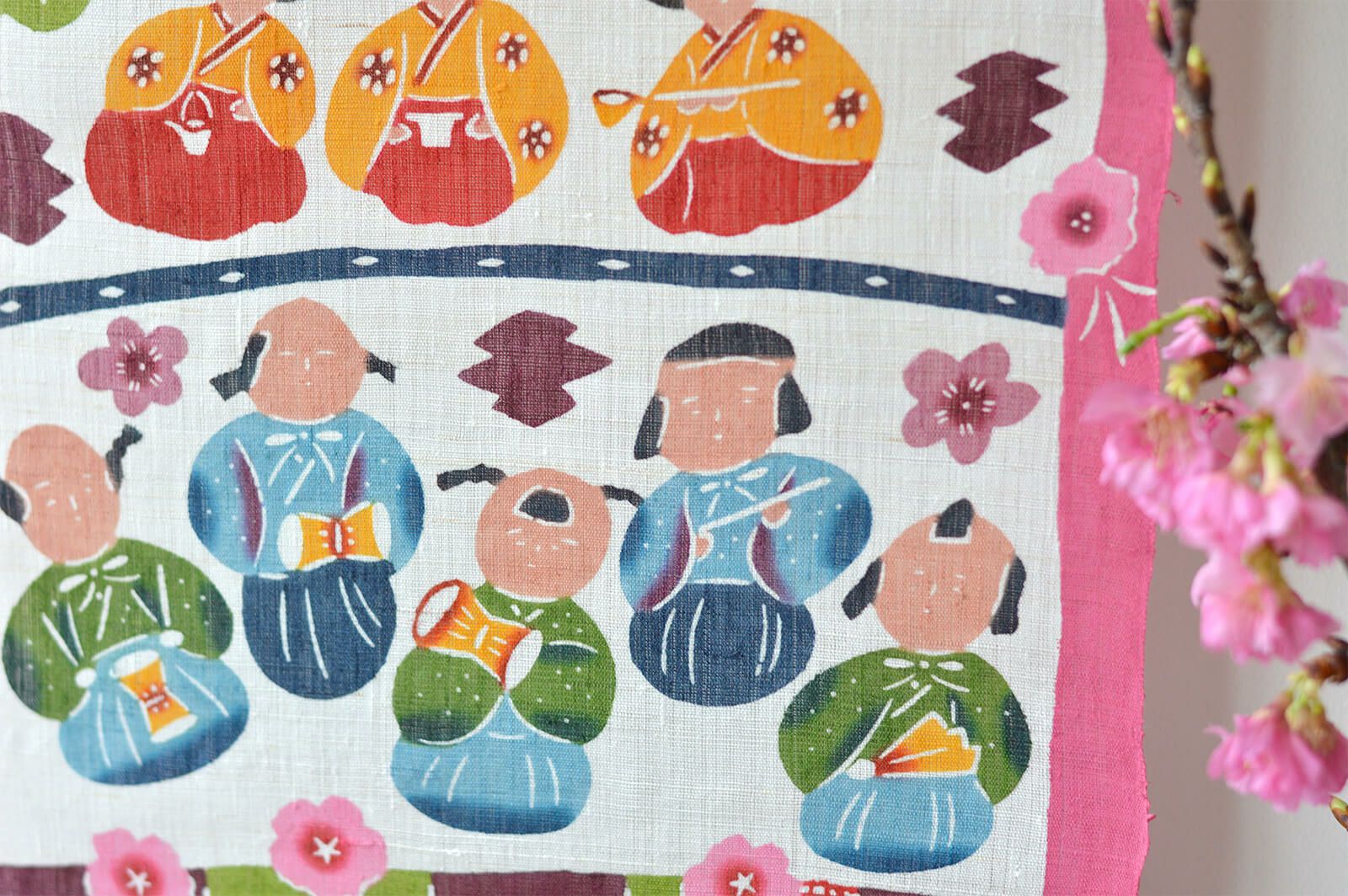 ひな祭りタペストリー 紅型工房ひがしや | ゆいまーる沖縄 ＜Online＞