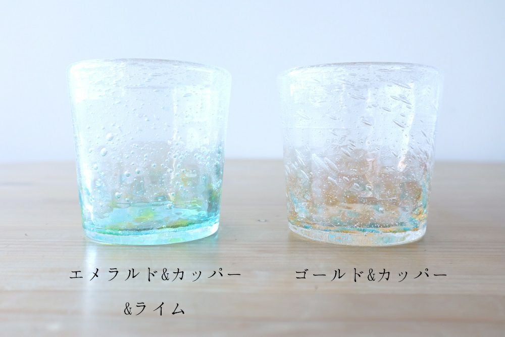 泡花ロックグラス / 琉球ガラス工房 雫 | ゆいまーる沖縄 ＜Online＞