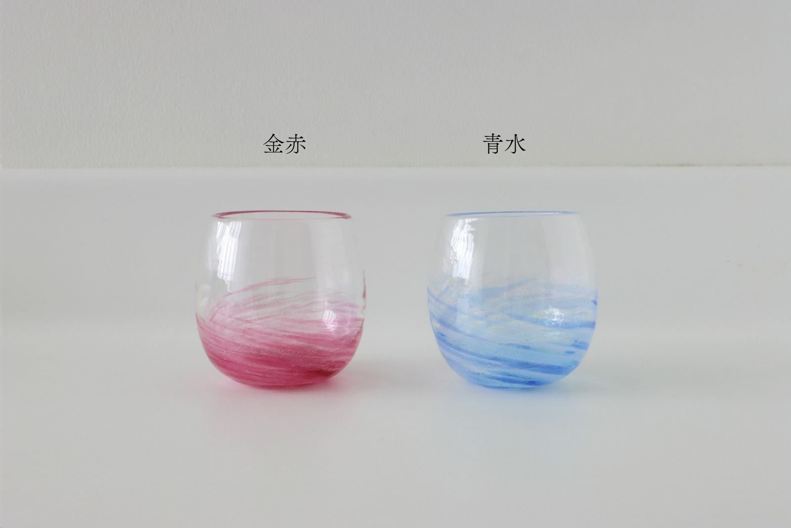 ガラス工房AUN - 流水紋ピンク さざ波タルグラス/吹きガラス匠工房 | ゆいまーる沖縄 ＜Online＞