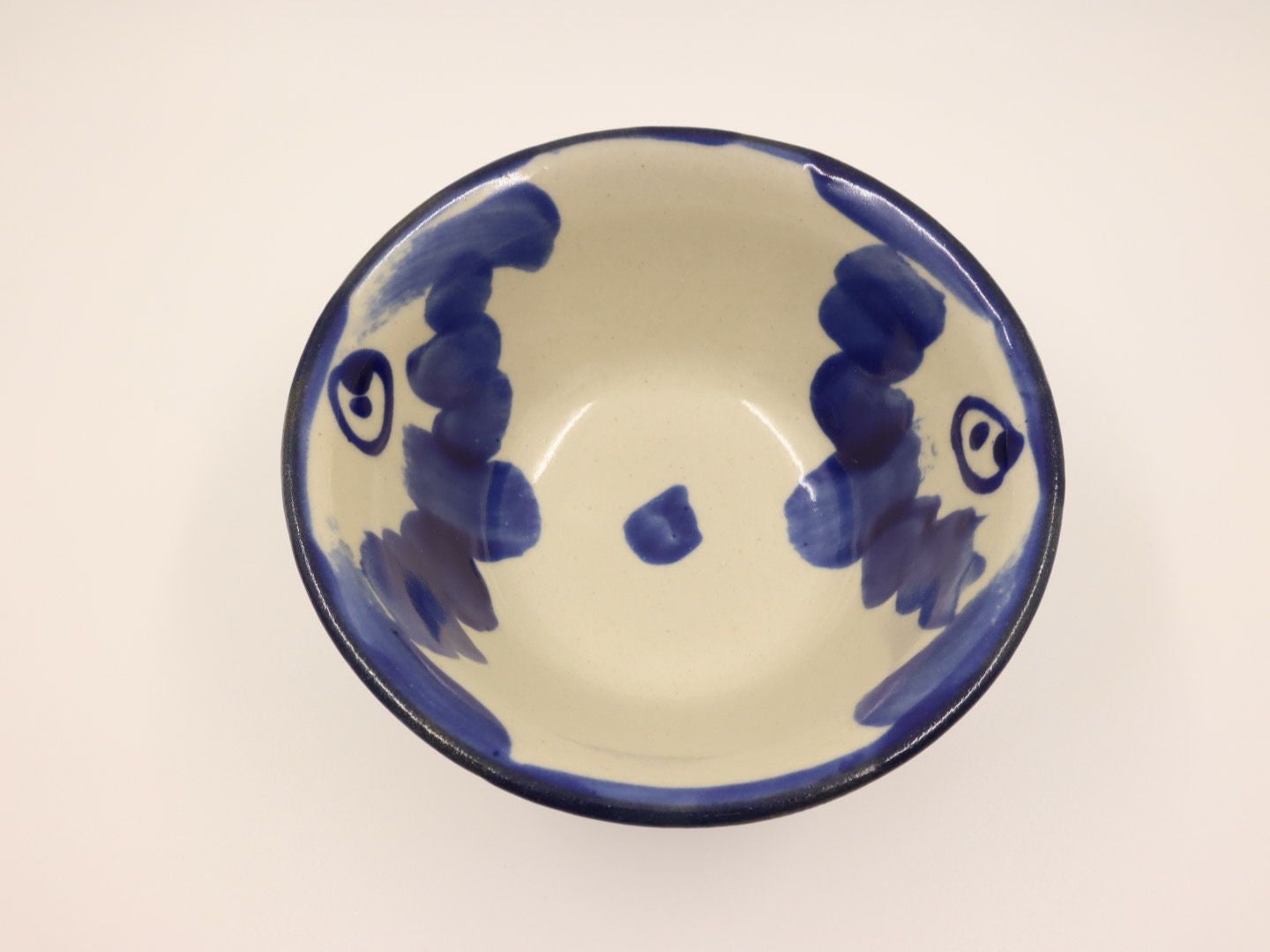 そばマカイ コバルト 花唐草 ／ ノモ陶器製作所 | ゆいまーる沖縄