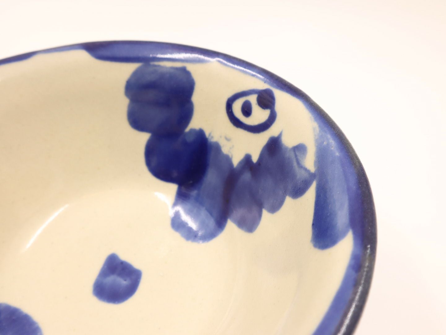 そばマカイ コバルト 花唐草 ／ ノモ陶器製作所 | ゆいまーる沖縄