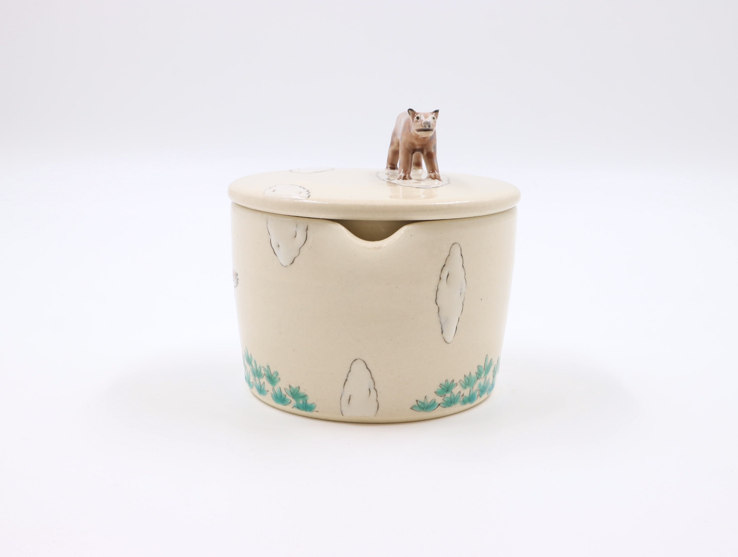 山猫と鷲 蓋付片口 高江洲陶磁器 | ゆいまーる沖縄 ＜Online＞